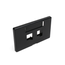 Quickport, Modular Furniture Faceplate, 2-port (Black) Includes 1 Blank Insert (herman Miller)