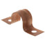 1/2" 2 Hole Carbon Steel Strap (Copper Plated)