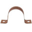 1-1/4" 2 Hole Carbon Steel Strap (Copper Plated)