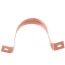 1-1/2" 2 Hole Carbon Steel Strap (Copper Plated)