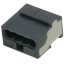 Micro Push Wire Connector for Junction Boxes, 22-18 AWG - 4 Ports, Dark Gray