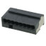 Micro Push Wire Connector for Junction Boxes, 22-18 AWG - 8 Ports, Dark Gray