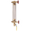 1/2" Bronze Liquid Level Gauge w/ 12" Glass & Rod (Aluminum Wheel, Conforms to ASME Check Reqs)