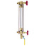 3/4" Bronze Liquid Level Gauge w/ 16" Glass & Rod (Composition Wheel, Conforms to ASME Reqs)