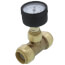 SharkBite Pressure Gauge with 3/4" x 3/4" x 1/2" Tee (Lead Free)