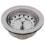 Big Boy Stainless Steel Spring Post Basket Strainer (Chrome Finish)