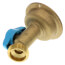 1/2" Push-Fit x 3/4" MHT No-Kink 45-Degree Hose Bibb – Quarter Turn (Lead Free)
