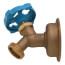 1/2" Push-Fit x 3/4" MHT No-Kink 45-Degree Hose Bibb – Multi-Turn (Lead Free)