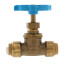 1/2" x 1/2" SharkBite Stop Valve with Drain (Lead Free)