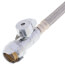 1/2" Straight Stop X 7/8" Ballcock ClickSeal Toilet Connector, 16" Length