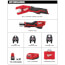 M12 Force Logic Package w/ 1/2" to 1" M12 Force Logic Copper Press Tool Kit & M12 Cordless Copper Tubing Cutter