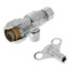 1/2" Sharkbite x 3/8" Compression Straight Loose Key Stop Valve (Lead Free)