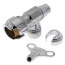1/2" Sharkbite x 1/4" (3/8" OD) Comp. Angle Loose Key Stop Valve (Lead Free)