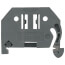 Screwless End Stop, for DIN-rail 35 x 15 and 35 x 7.5 - Gray