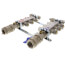3 Loop Stainless Steel Radiant Heat Manifold w/ 1/2" Sharkbite Loops