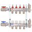4 Loop Stainless Steel Radiant Heat Manifold w/ 1/2
