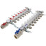7 Loop Stainless Steel Radiant Heat Manifold w/ 1/2" Sharkbite Loops