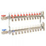 11 Loop Stainless Steel Radiant Heat Manifold w/ 1/2" Sharkbite Loops