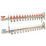 13 Loop Stainless Steel Radiant Heat Manifold w/ 1/2" Sharkbite Loops