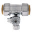 3/4" Sharkbite x 3/4" Sharkbite x 3/8" Compression Tee Stop (Lead Free)