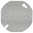 3-1/2" Round Box Cover, Flat, for Use w/ Round & Octagon Boxes