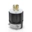 20A, 277/480V 3-Phase Y, NEMA L22-20P, 4P, 5W, Locking Plug, Grounding (Black/White)