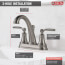 Woodhurst Two Handle Bathroom Faucet (Stainless), 2532LF-SSMPU