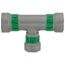 3/4" x 3/4" x 1/2" MegaPress Tee