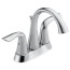 Lahara Two Handle Centerset Bathroom Faucet (Chrome, Metal Pop-Up Drain, DST), 2538-MPU-DST