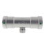 1-1/2" x 1-1/2" x 1/2" Press x Female MegaPress Tee (P x P x F)