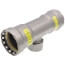 1-1/2" x 1-1/2" x 1" Press x Female MegaPressG Tee (P x P x F)
