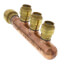 3/4" Sharkbite Closed Copper Manifold w/ 1/2" Sharkbite Outlets (3 Outlets)