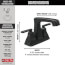 Ashlyn Two Handle Centerset Bathroom Faucet (Matte Black), 2564-BLMPU-DST