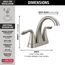 Arvo 2 Handle Centerset Bathroom Faucet (Spotshield Brushed Nickel), 25840LF-SP