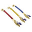 PLUS II 3-Pack Charging Hoses w/ FlexFlow Valves (60" Length)