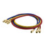 PLUS II 3-Pack Charging Hoses w/ FlexFlow Valves (60" Length)