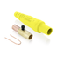 Taper Nose Cam-Type Female Plug, Contact & Insulator, Crimp Tube, 3/0 4/0 AWG, 400A (Yellow)