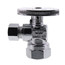 1/2" FIP x 3/8" OD Comp 1/4 Turn Angle Stop Oval Handle Supply Stop, Lead Free (Chrome)