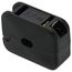 Residential Straight Blade Connector, 10A, 2P, 2W, Non-Grounding - Black (125V)