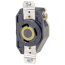 Industrial Grade Locking Receptacle, 30A, 2P, NEMA L5-30R - Black (125V)