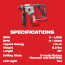 M18 Cordless 5/8" SDS-Plus Rotary Hammer (Tool Only)