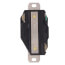 Industrial Grade Locking Receptacle, 30A, 2P, NEMA L6-30R - Black (250V)