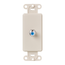 Decora Insert, F Connector (Light Almond)