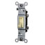 Single-Pole, Residential CO/ALR Toggle Switch, 15A - Ivory (120 VAC)