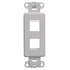 Quickport, Decora Insert, 2-port (Gray)