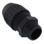 3/4" MNPT Black Nylon Liquid Tight Cord Straight Connector, .560" to .690" Cord Dia. Range