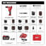 M18 FORCE LOGIC 10 Ton Knockout Tool Kit (1/2" - 2") 