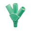 16 Series Taper Nose Multi-Way Connector, Cam-Type, Female-Male-Male-Male, 400A Max (Green)