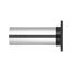 4" Black Plastic Louvered Wall Exhaust Vent, 11" Pipe