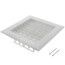 6" x 6" (Wall Opening Size) White Sidewall/Ceiling Register (A618MS Series)
